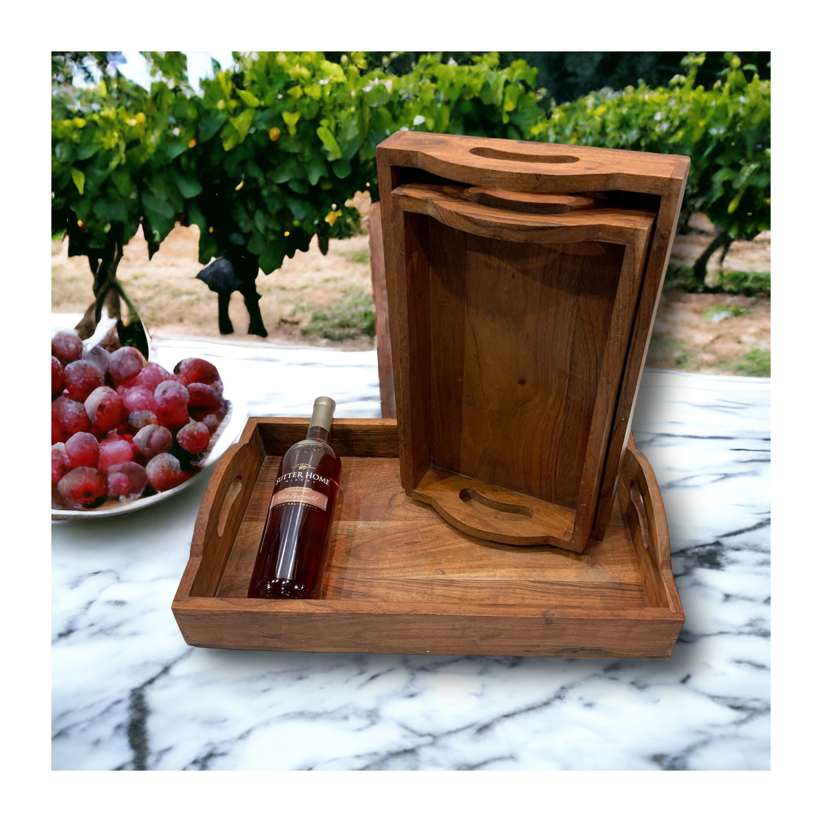 Set of 3 Spa Trays 